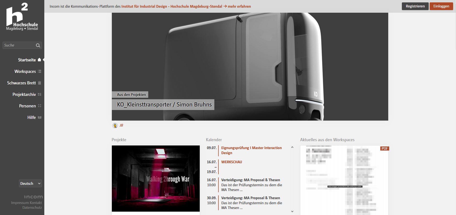 Incom-Website Institut Industrial Design
